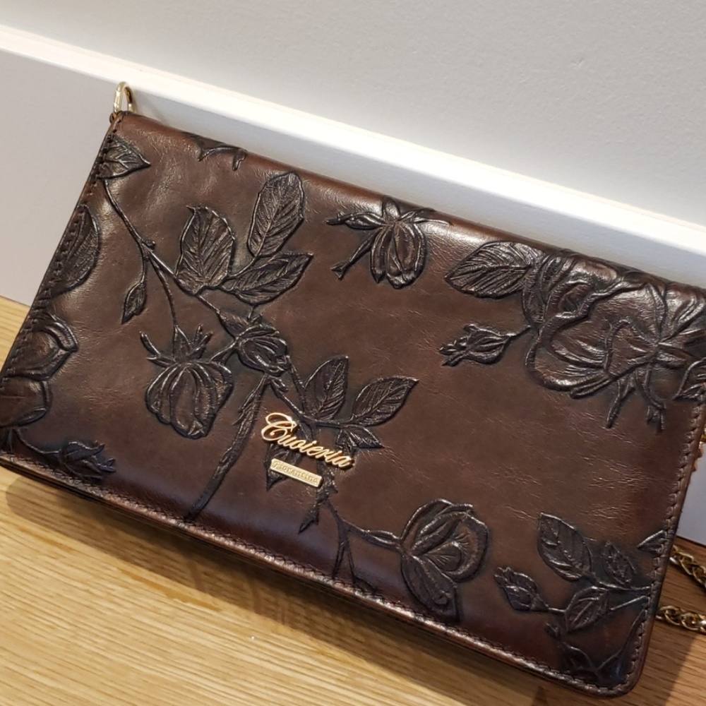 Cuoieria Florentina Italian Embossed Purse